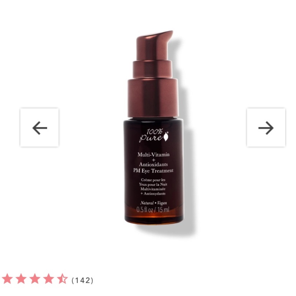NEW IN BOX 100% Pure Multi-Vitamin + Antioxidants PM Eye Treatment